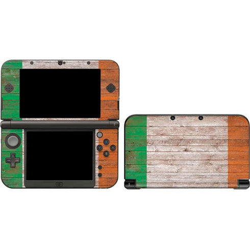 Ireland Flag Dark Wood Nintendo Skins